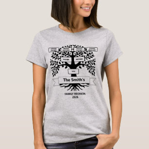 Camisa de Reunião Familiar com Árvore Familiar Per