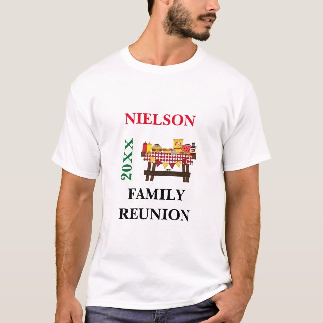 Camisa de reunião familiar com piquenique familiar (Frente)