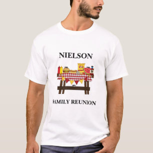 Camisa de reunião familiar com piquenique familiar