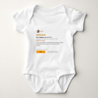 Camisa de Revisão de Bebê/Peça Única ( 0-24 mos. )