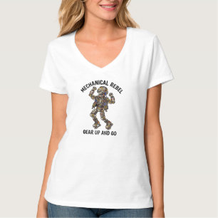 Camisa de Robô Mecânico Rebelde Prepare-se