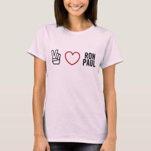 Camisa de Ron Paul do amor da paz