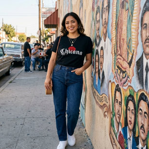 Camisa de Rosa vermelha chicana