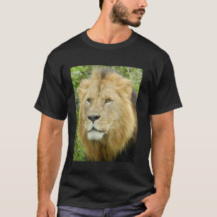Camisa de Rosto de Leão Para Homens, Mulheres. Ent