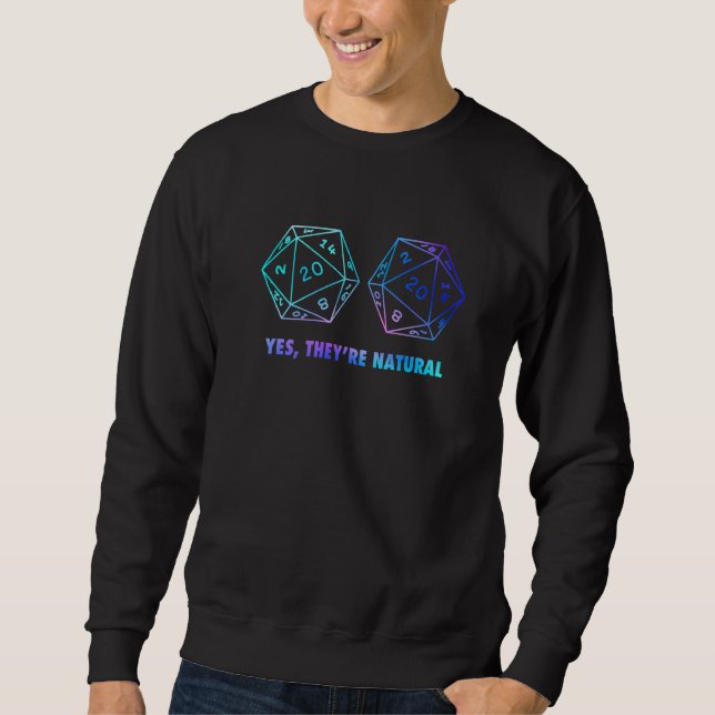 Camisa De Rpg Sim Tiver O Dice D20 Natural (Frente)