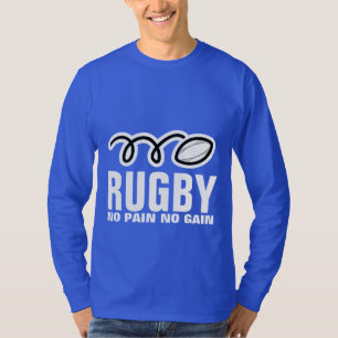 Camisa de Rugby manga longa no pain no gain