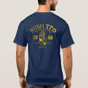 Camisa de russa com marinho com frente e verso