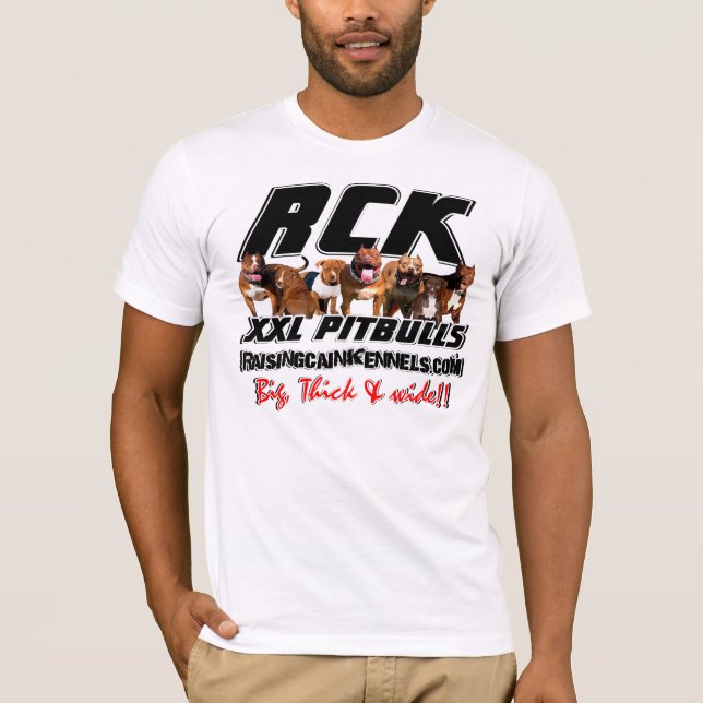 CAMISA DE S XXL PITBULL T DOS HOMENS ', RCK (Frente)