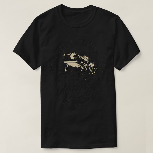 Camisa De Sapo Engraçada Sem Vida MysMeme Retro-Es (Frente do Design)