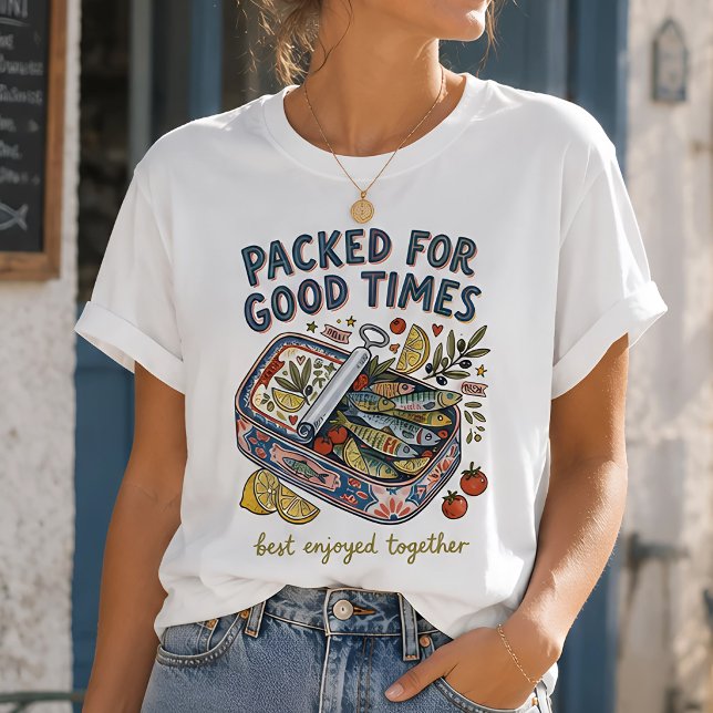 Camisa de sardinha Packed for Good Times Fisherman (Criador carregado)