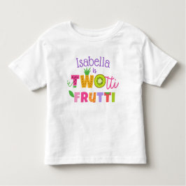 Camisa de segundo aniversário com duas frutas