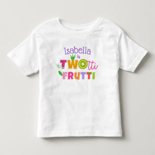 Camisa de segundo aniversário com duas frutas