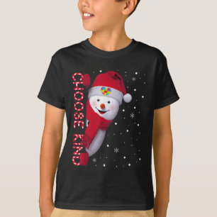 Camisa de Sensibilização do Autismo Natal Escolha