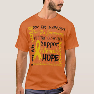 Camisa de Sensibilização do Cancer para a Infância