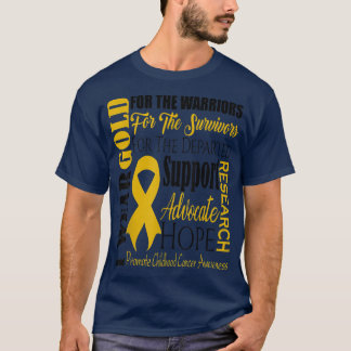 Camisa de Sensibilização do Cancer para a Infância