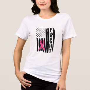 Camisa de Sensibilização do Cancer - Suporte de Fi