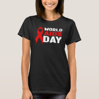 Camisa de Sensibilização HIVAIDS - Fita Vermelha,