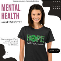 Camisa de Sensibilização para a Saúde Mental