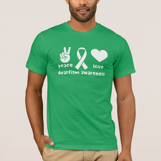 Camisa de Sensibilização para o Nanismo de Paz (Frente)