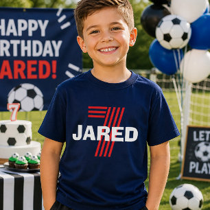Camisa de Sétimo Aniversário dos Meninos