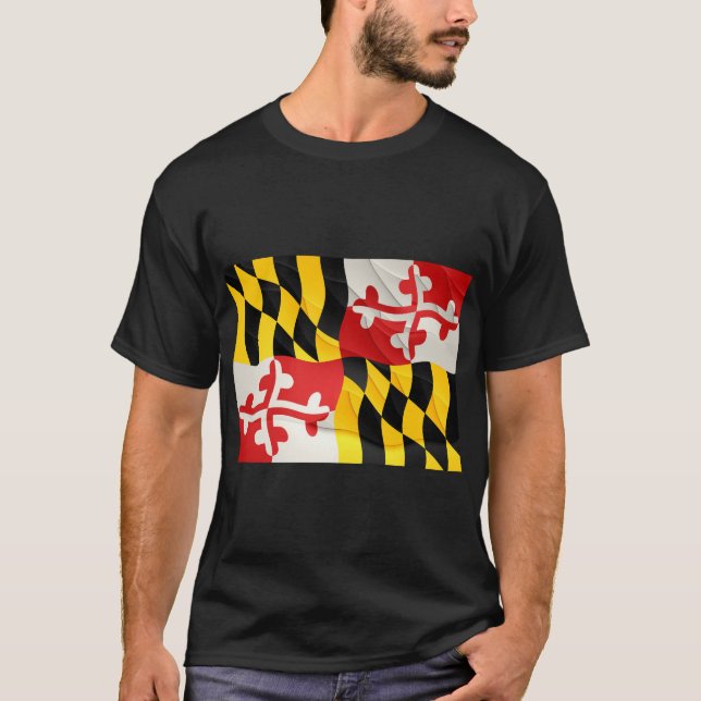 Camisa de Sinalizador de Maryland T com efeito de  (Frente)