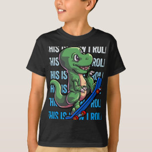 Camisa de Skate Dinossauro para Crianças Meninos S