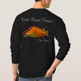 Camisa de Snapper Hogfish com o nome do seu boi