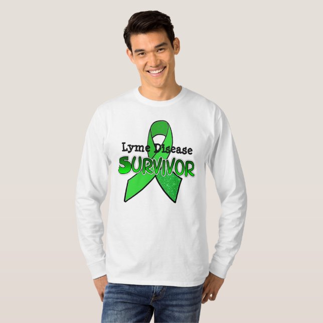 Camisa de Sobrevivente à Doença de Lyme (Frente Completa)