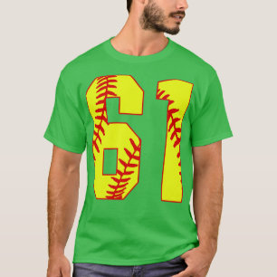 Camisa de Softball Fastpitch Número 61 61 Softbol