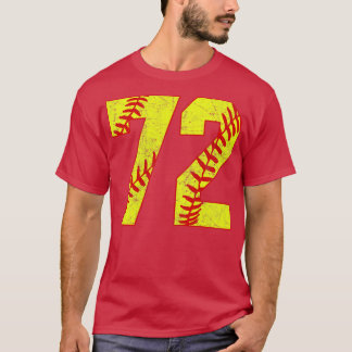 Camisa De Softball Número 72 72 Camisa De Softball