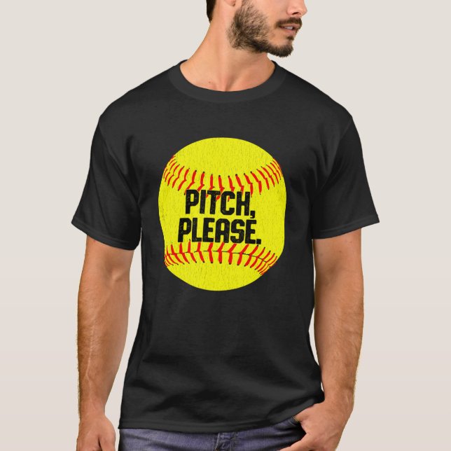 camisa de softball. Um presente de softball. (Frente)