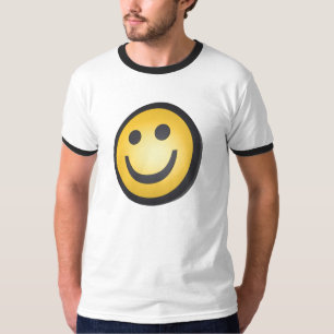 Camisa de sorriso da cara T
