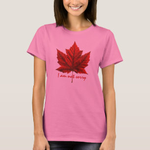 Camisa de Souvenir, bolinho de folhas, do Canadá,