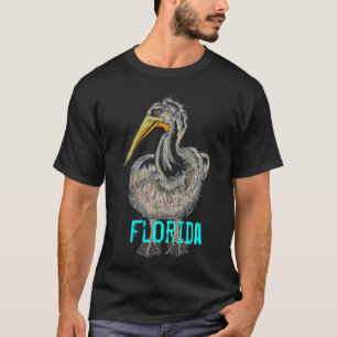 Camisa de souvenir pelicana da Flórida