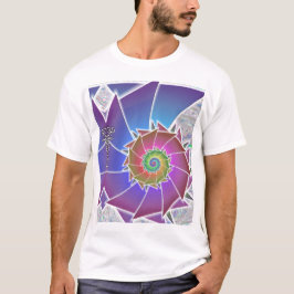 Camisa de Spiralism do arco-íris de Fibonacci