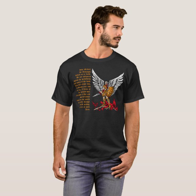 Camisa de St Michael para a igreja Católica da (Frente Completa)
