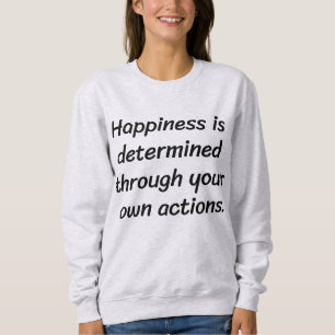 Camisa de Suor Básico das Mulheres Feliz