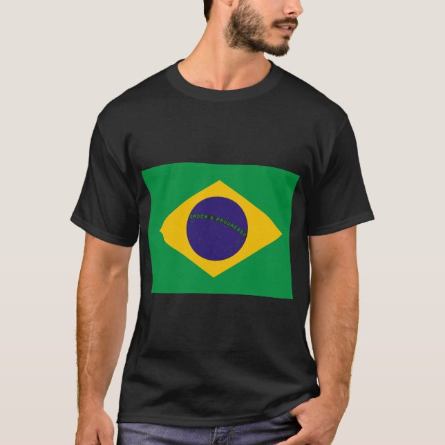 Camisa de suor com bandeira brasileira (Frente)