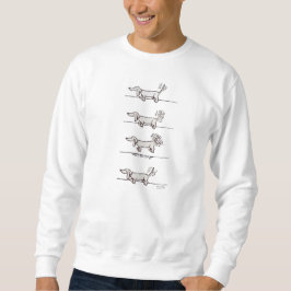 Camisa de suor Dachshund voadora