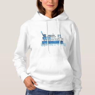Camisa de suor das mulheres do barco de pesca