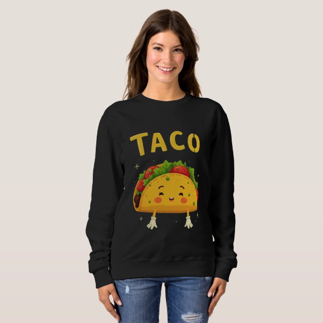 Camisa de suor das mulheres do taco (Frente Completa)