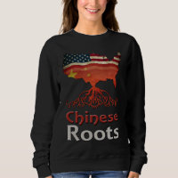Camisa de Suor das Raízes Chinesas Americanas