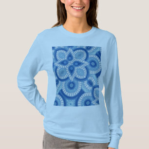 Camisa de suor de Azulejo azul tribal