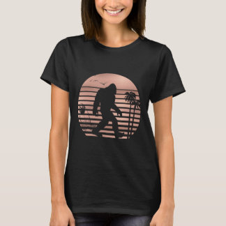 Camisa de Surf Bigfoot Divertida Camiseta de Verão