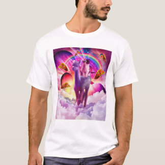 Camisa de T Alpaca Unicorn de Gato Cósmico
