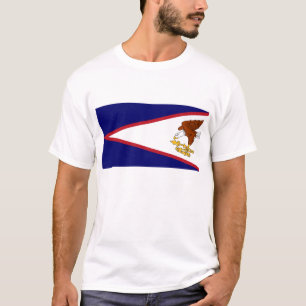 Camisa de T com a bandeira de Samoa Americanas EUA