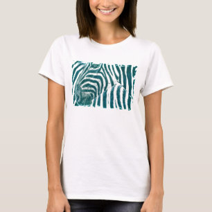 Camisa de T-folhas finas e longas HAMbyWG - Zebra