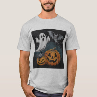 Camisa de T-Shirt de Halloween, Amigos Noturnos Lo