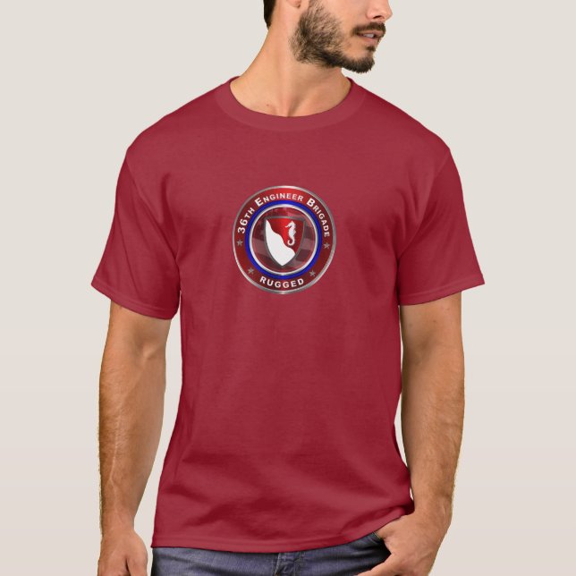 Camisa de T-Shirt "Rugged", 36ª Brigada de Engenhe (Frente)