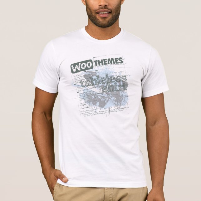 Camisa de Tableless (homens) - branco (Frente)